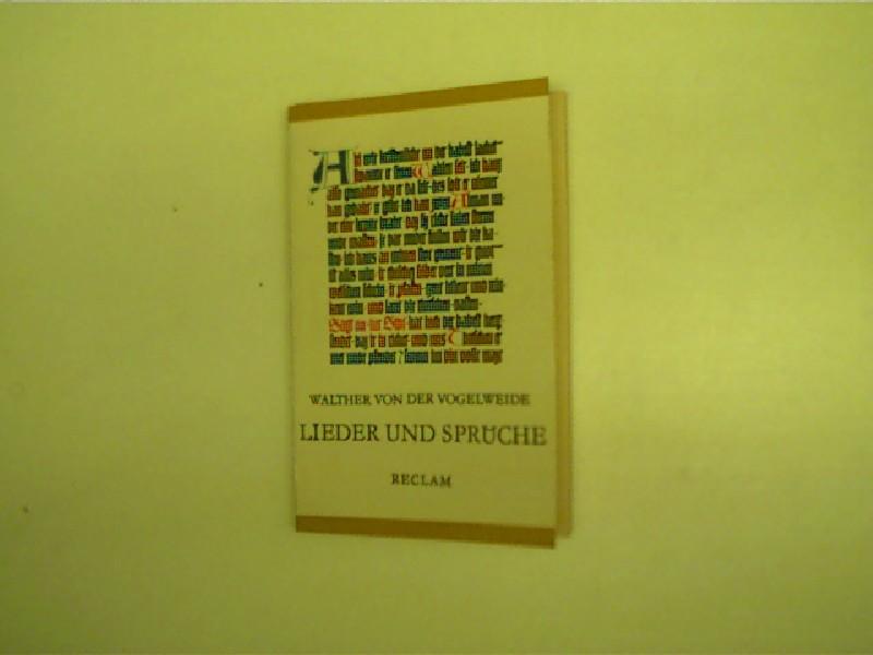 Lieder und Sprüche - Auswahl mittelhochdeutsch und neuhochdeutsch, Reclam Universal-Bibliothek Band 99, - Vogelweide, Walter von der