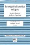 INVESTIGACIÓN BIOMÉDICA EN ESPAÑA. - Abellán, Fernando; Sánchez-Caro, Javier