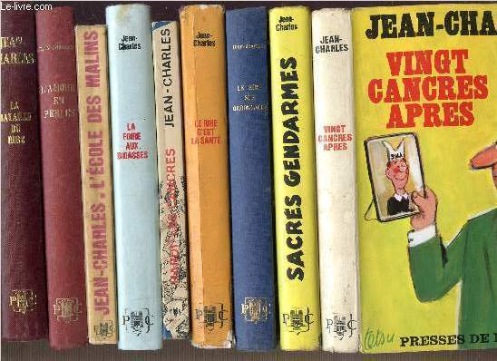 LOT DE 9 LIVRES Dont titres en notice : Sommaires des titres : Vingt cancres aprés - Sacrés gendarmes - Le rire sur ordonnance - Le rire c'est la san