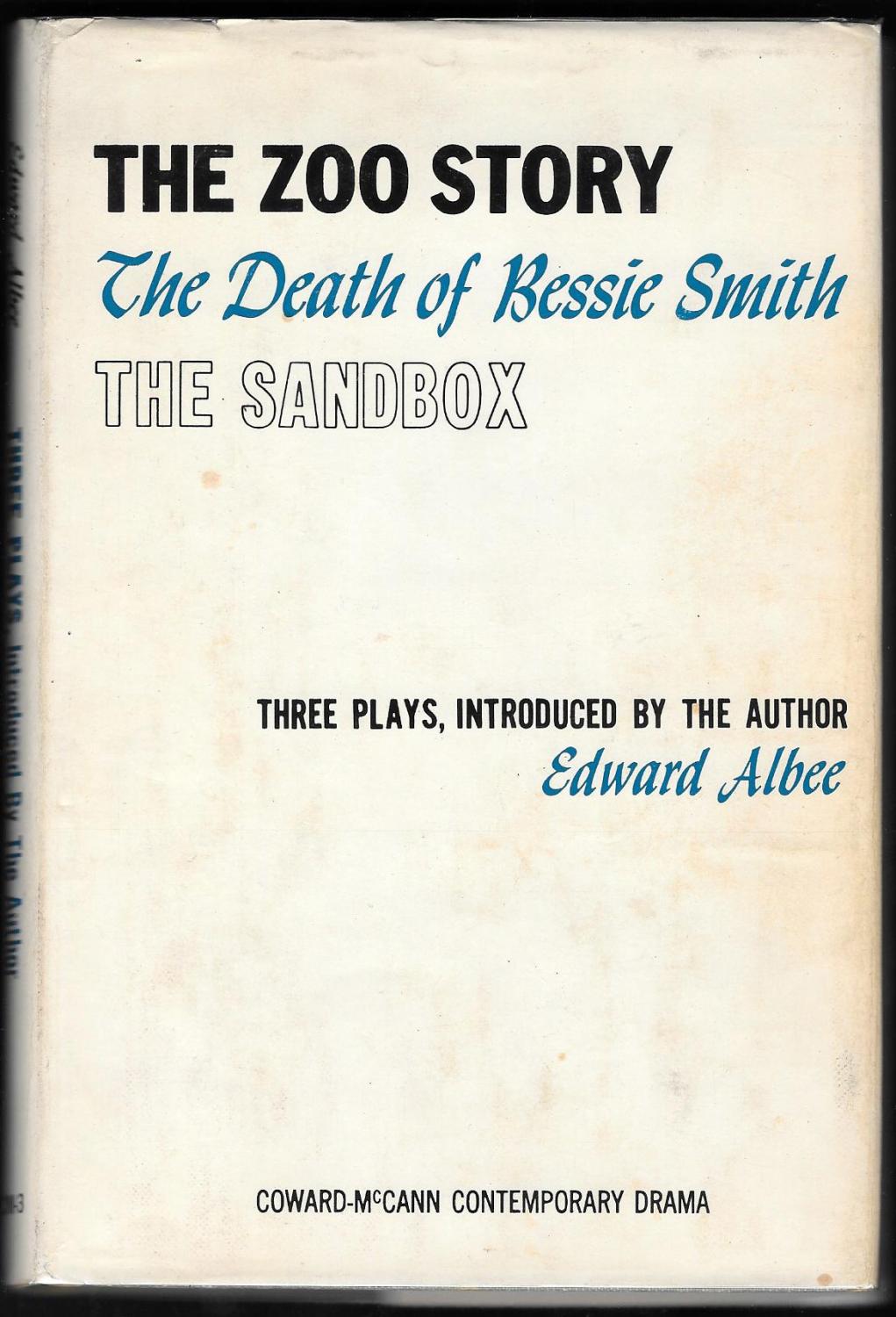 The Zoo Story, Death of Bessie Smith, The Sandbox by Albee, Edward: Fine (1960) First Edition., Signed and Inscribed | MODLITBOOKS