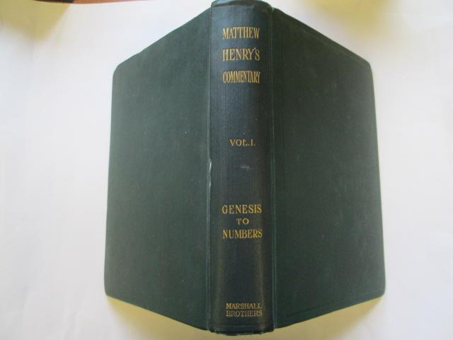 A Commentary on the Holy Bible with Practical Remarks and Observations. Vol. I Henry , Matthew [Fair] [Hardcover]