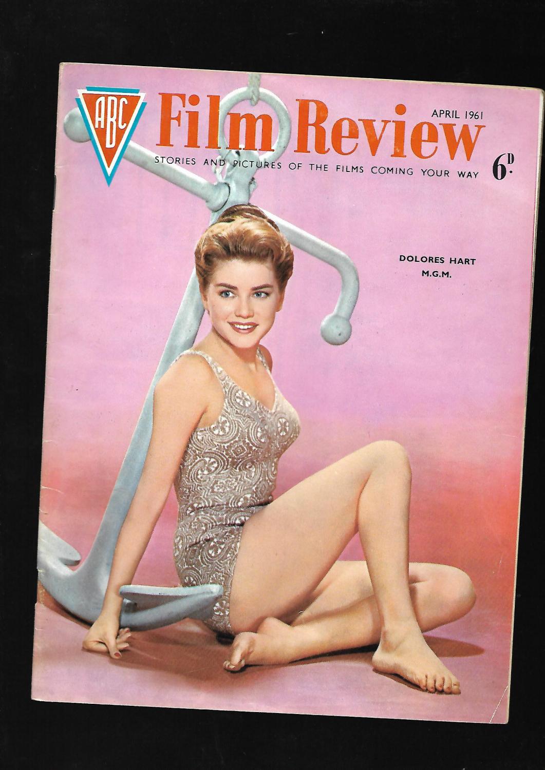 ABC Film Review. April 1961. Associated British Cinemas Magazine. Front cover: Dolores Hart. Edited by N. H. Taylor [Very Good] [Softcover]