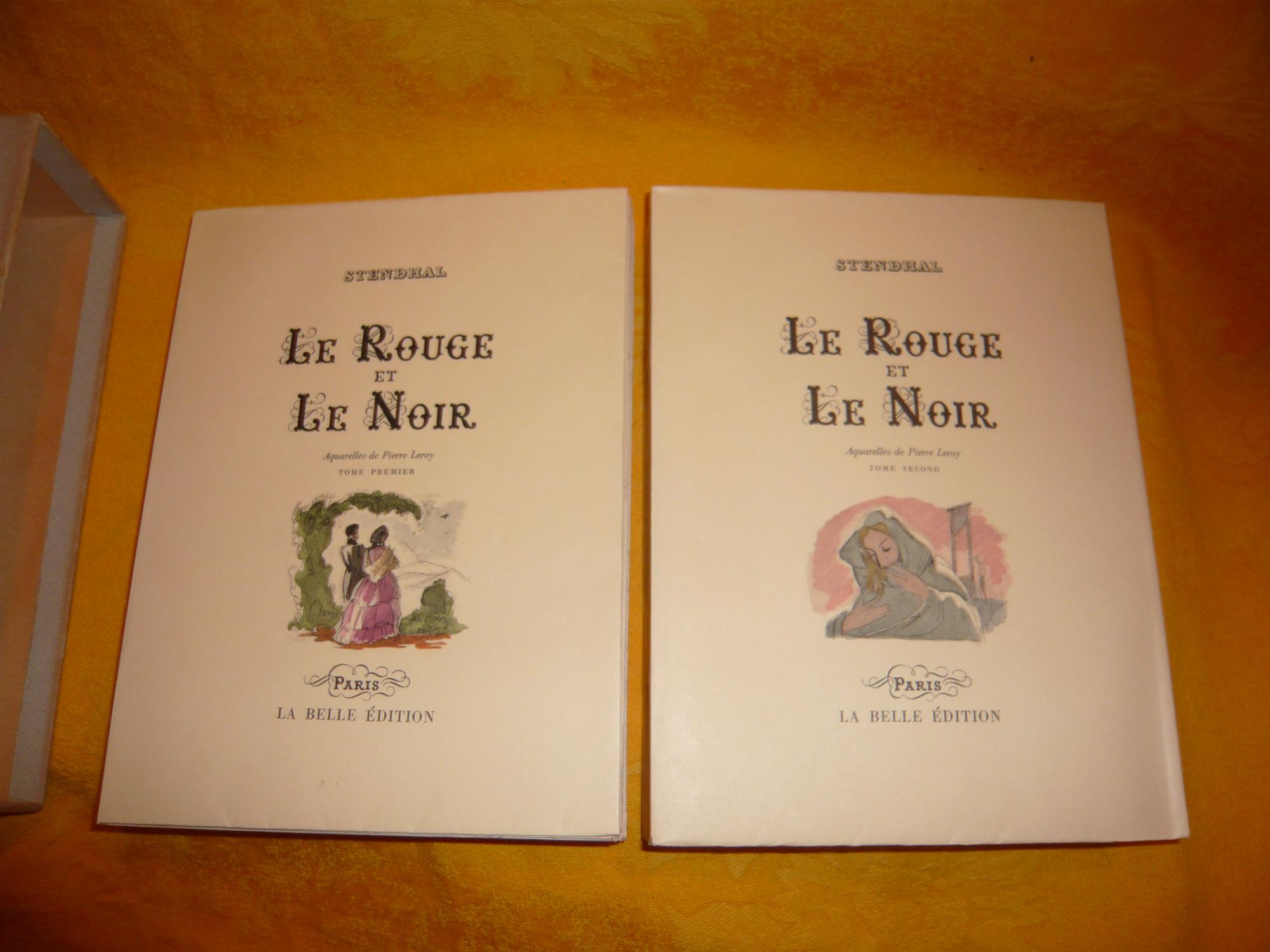 Le Rouge Et Le Noir. Aquarelles De Pierre Leroy von Stendhal: La Belle