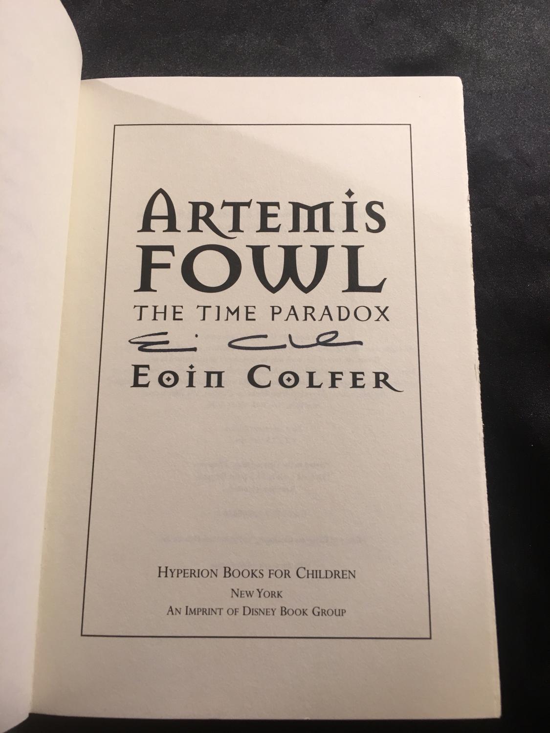 Artemis Fowl The Time Paradox (Hardcover)