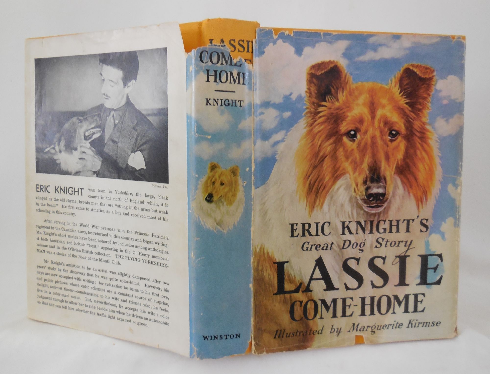 Lassie Come Home By Eric Knight Very Good Hardcover 1942 Eighth Printing Pacific Coast