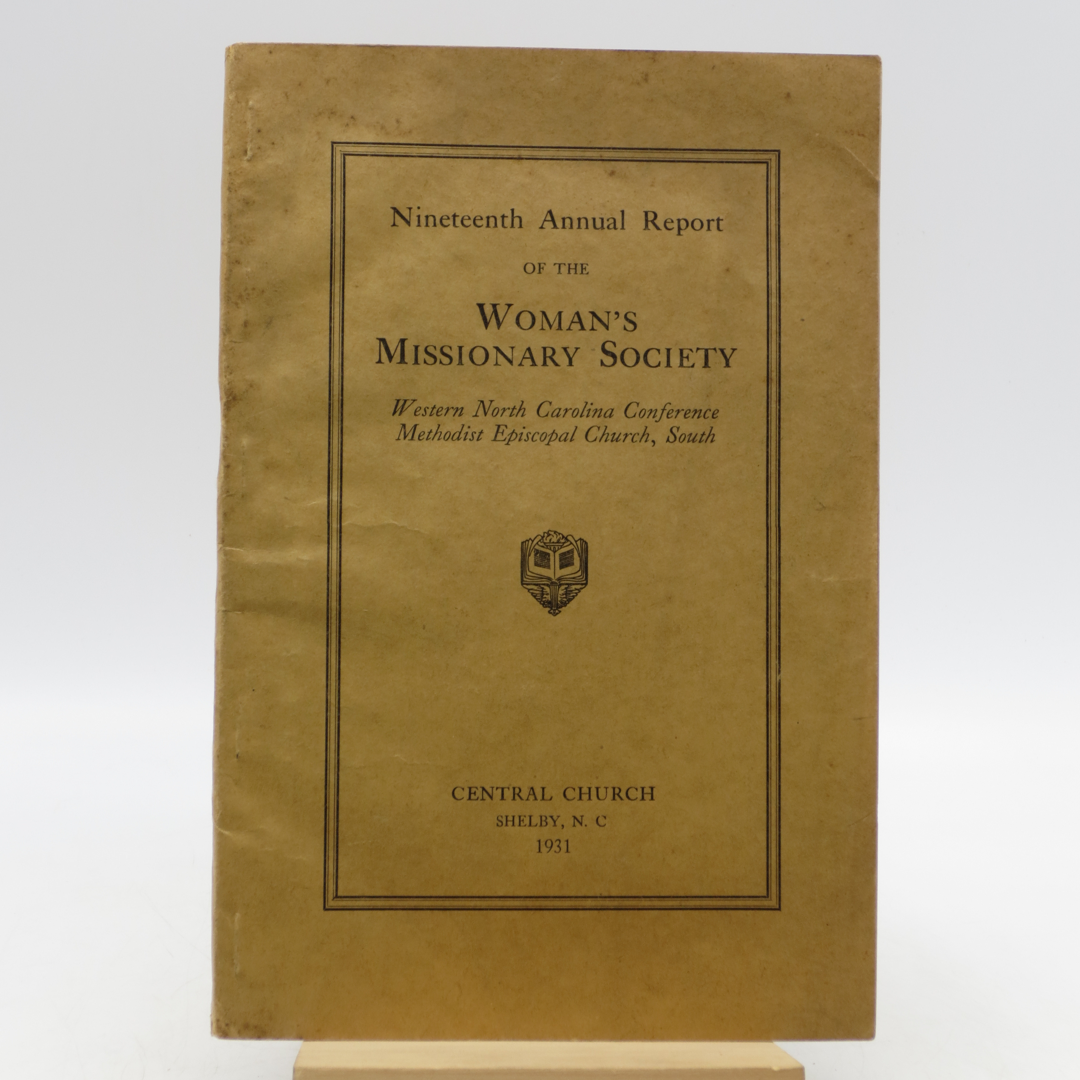 Nineteenth Annual Report Of The Womans Missionary Society Western North Carolina Conference