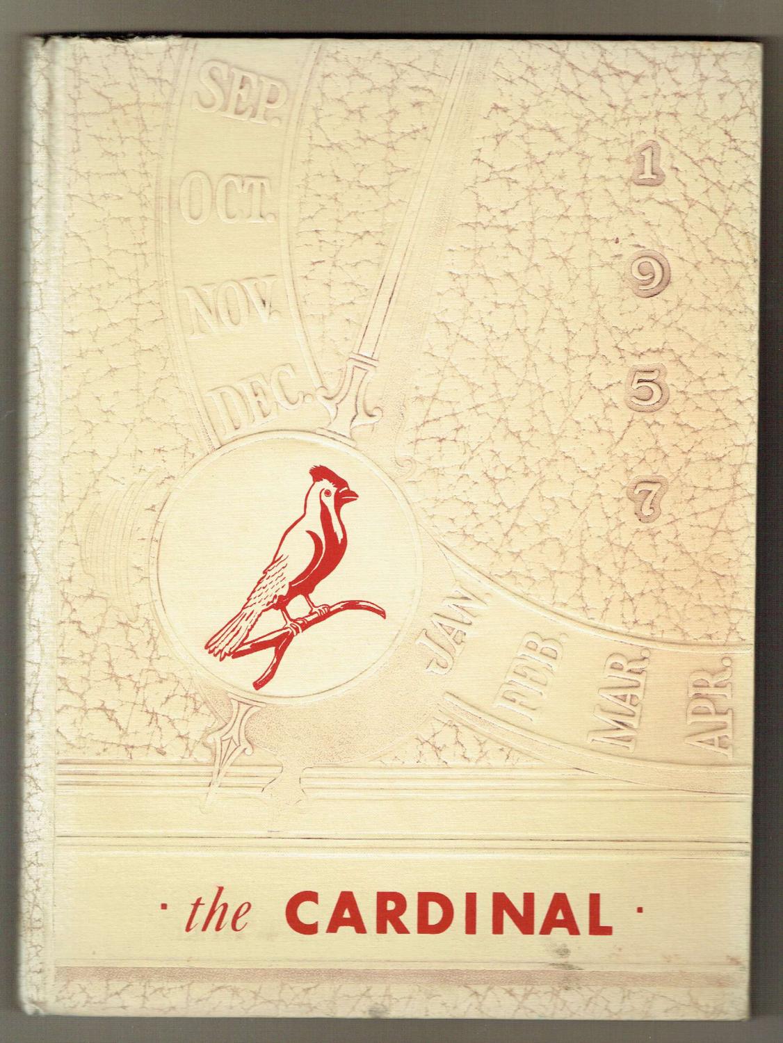 1957 Yearbook Coalmont High School, Cardinal by Yearbook Staff Fair