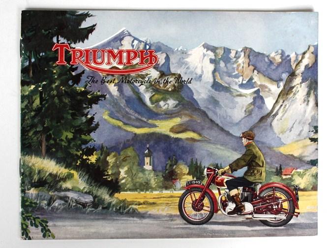 Мотоцикл Triumph картина