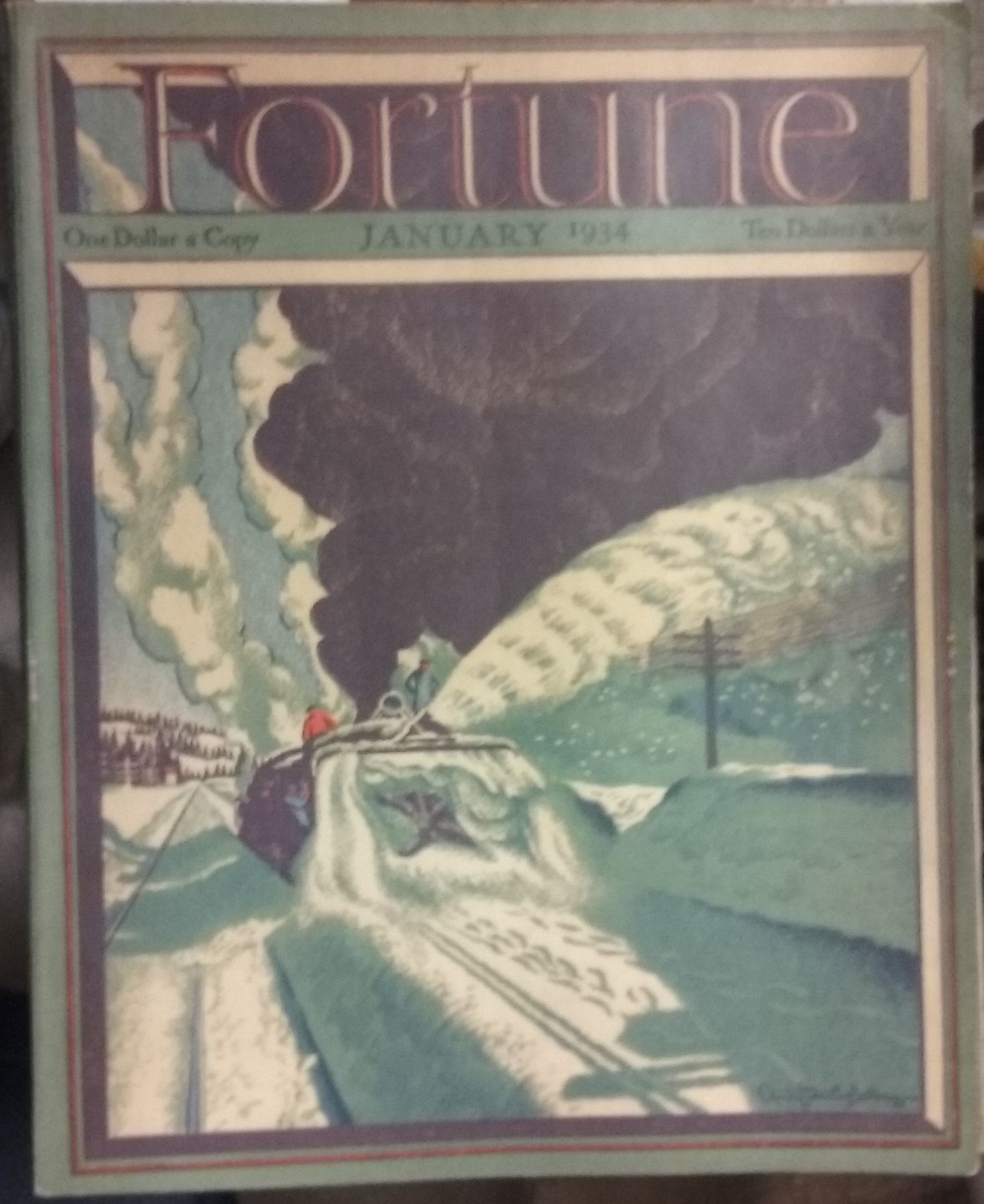 FORTUNE MAGAZINE, JANUARY 1934 Volume IX Number1 Editors of Fortune Magazine [ ] [Couverture souple]
