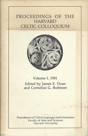 Proceedings of the Harvard Celtic Colloquium (May 1-3, 1992). - Volume XII, 1992.