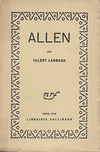 Allen - Larbaud, Valery