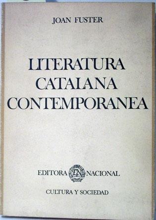 Literatura catalana contemporánea - Fuster, Joan