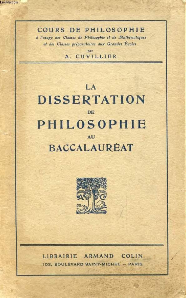 dissertation philosophique bac