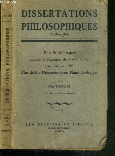 dissertation sujet philosophique