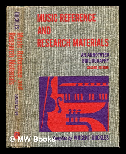 Music reference and research materials : an annotated