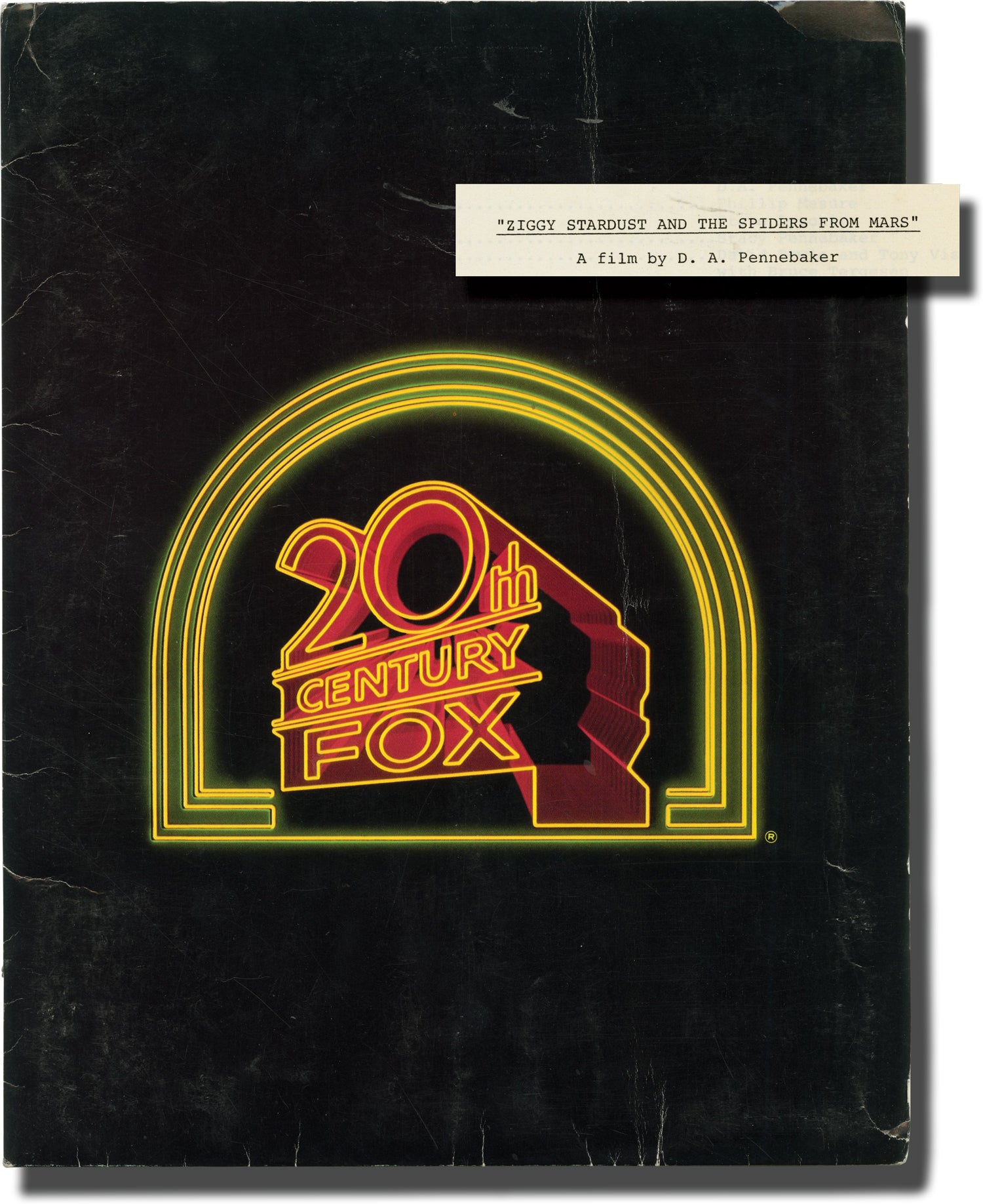 Ziggy Stardust and the Spiders from Mars: The Motion Picture (Original Film  Press Kit) by D.A. Pennebaker (director); David Bowie, Mick Ronson  (starring): (1983) Manuscript / Paper Collectible