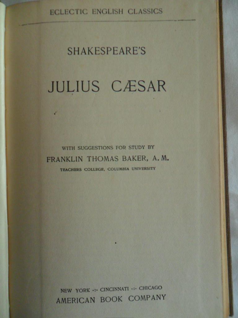 julius caesar william shakespeare book julius caesar william shakespeare book