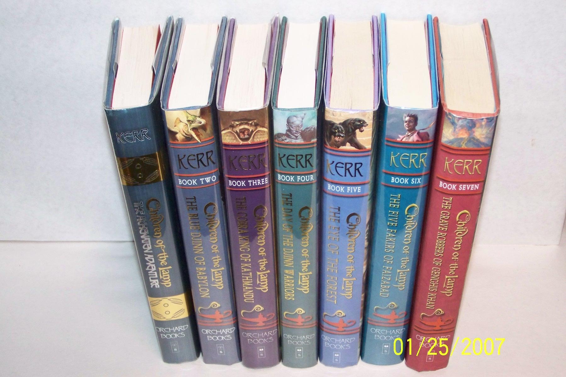 Children of the Lamp; Seven Volumes by P. B. Kerr: very good Plus hardcovers (2004) first two volumes. Signed | [IOBA]