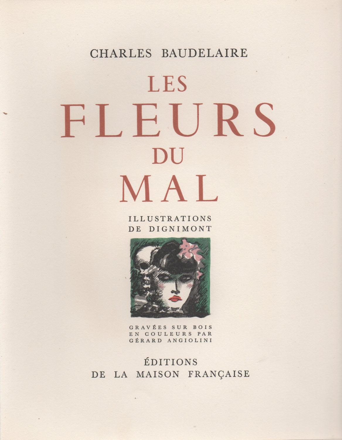 les fleurs du mal by charles beaudelaire: Very Good Soft cover (1947 ...