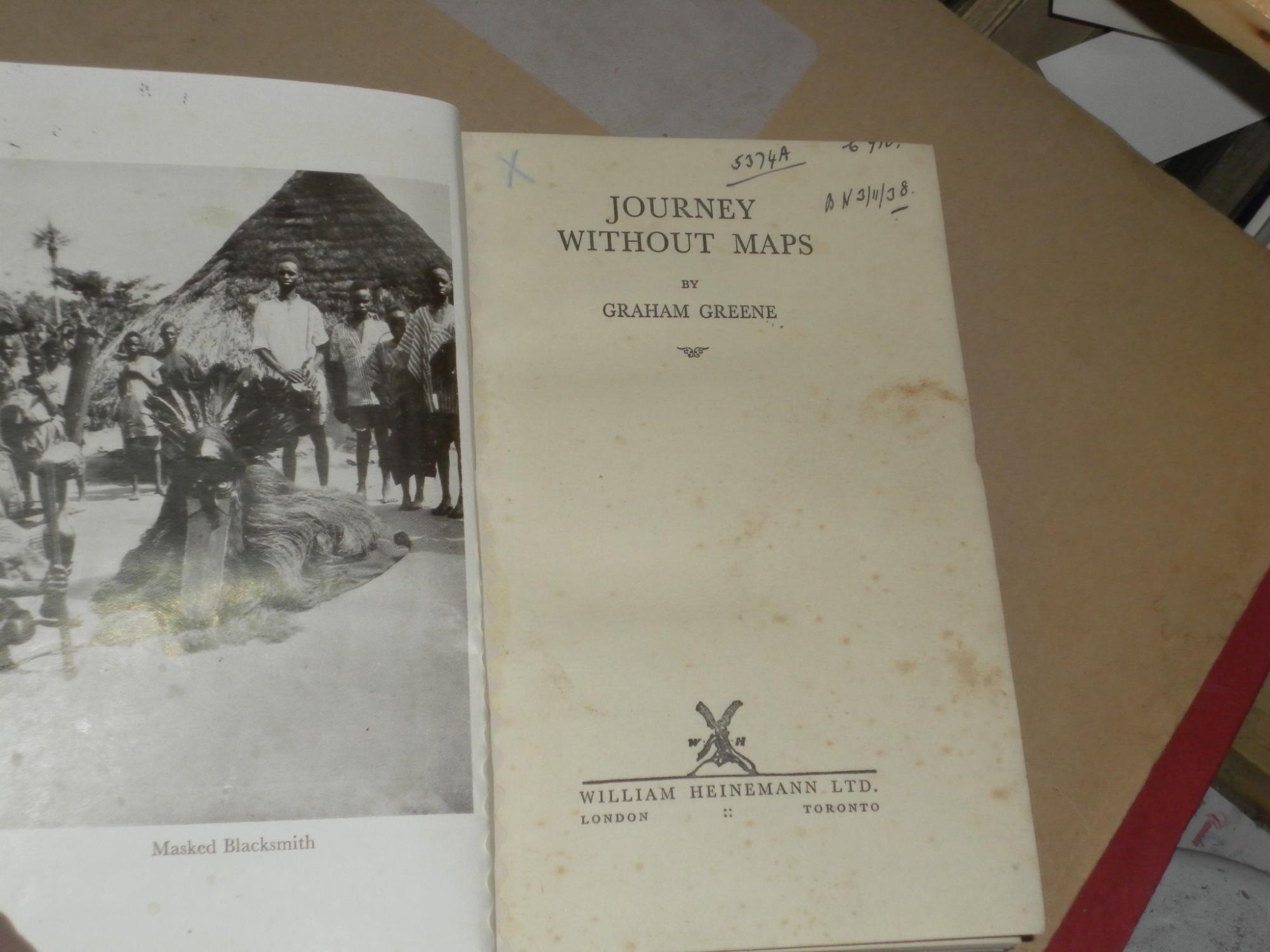 Journey Without Maps by Greene, Graham Good Hardcover (1936) First