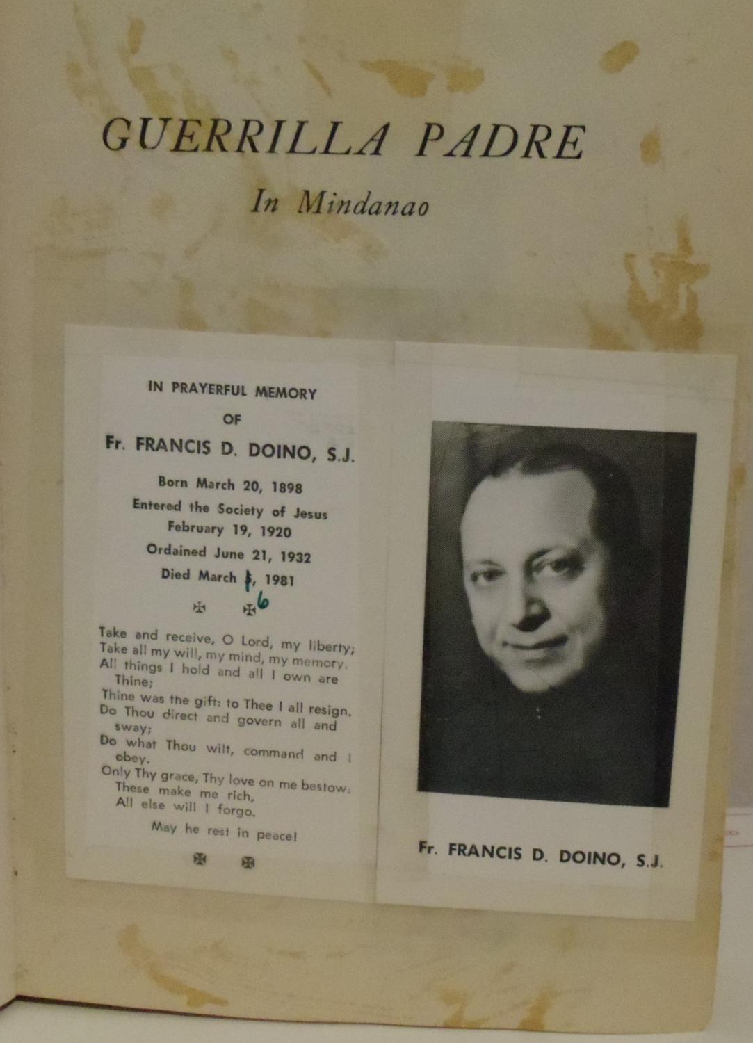 Guerrilla Padre In Mindanao with a preface by Brigadier General