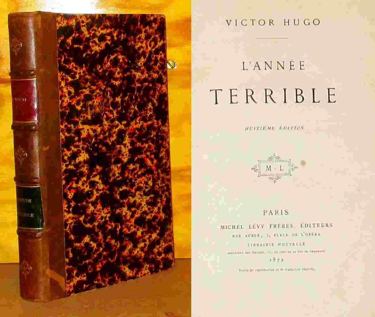 L'ANNEE TERRIBLE - HUGO Victor