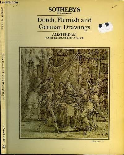 CATALOGUE DE VENTE AUX ENCHERES : DUTCH, FLEMISH AND GERMAN DRAWINGS - AMSTERDAM - MONDAY 1ST DECEMBER 1986 COLLECTIF [Bon] [Couverture souple]