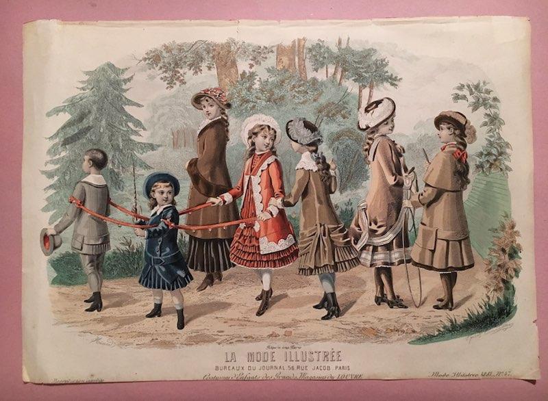backup Glimmend Elementair Kindermode um 1880. Costume d`Enfants des Grands Magasins du Louvre.:  (1881) aus: La Mode Illustrée. No. 47.  Art&nbsp;/&nbsp;Print&nbsp;/&nbsp;Poster | Plesse Antiquariat Minzloff