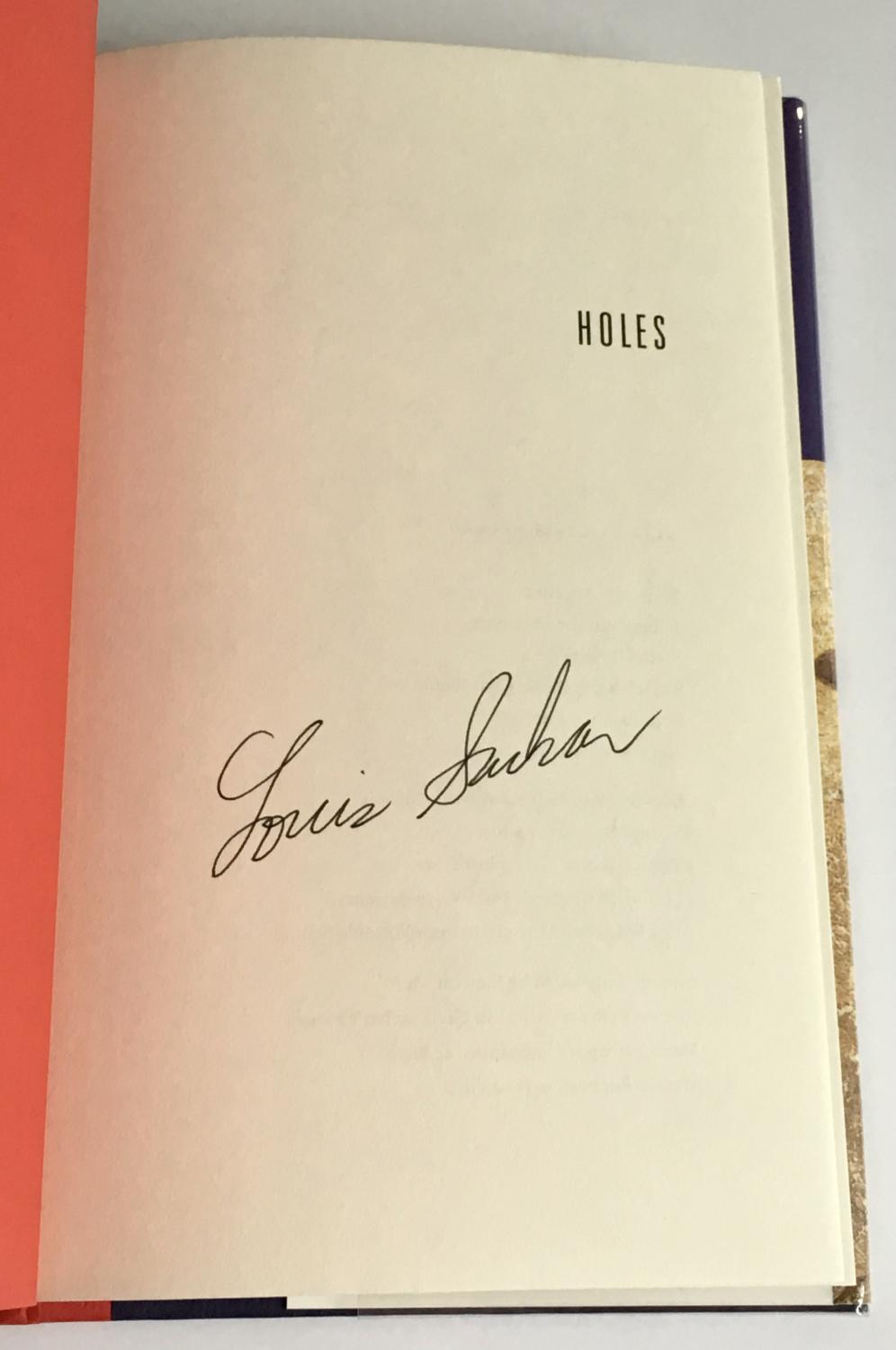 Holes by Sachar, Louis: As New Hard Cover (1998) First Edition., Signed by  Author