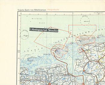 Vogels Karte von Mitteleuropa, Fliegerkarte: N 32 - SW Bremen. Stand Vogels Karte von Mitteleuropa, Fliegerkarte: N 32 - SW Bremen. Stand