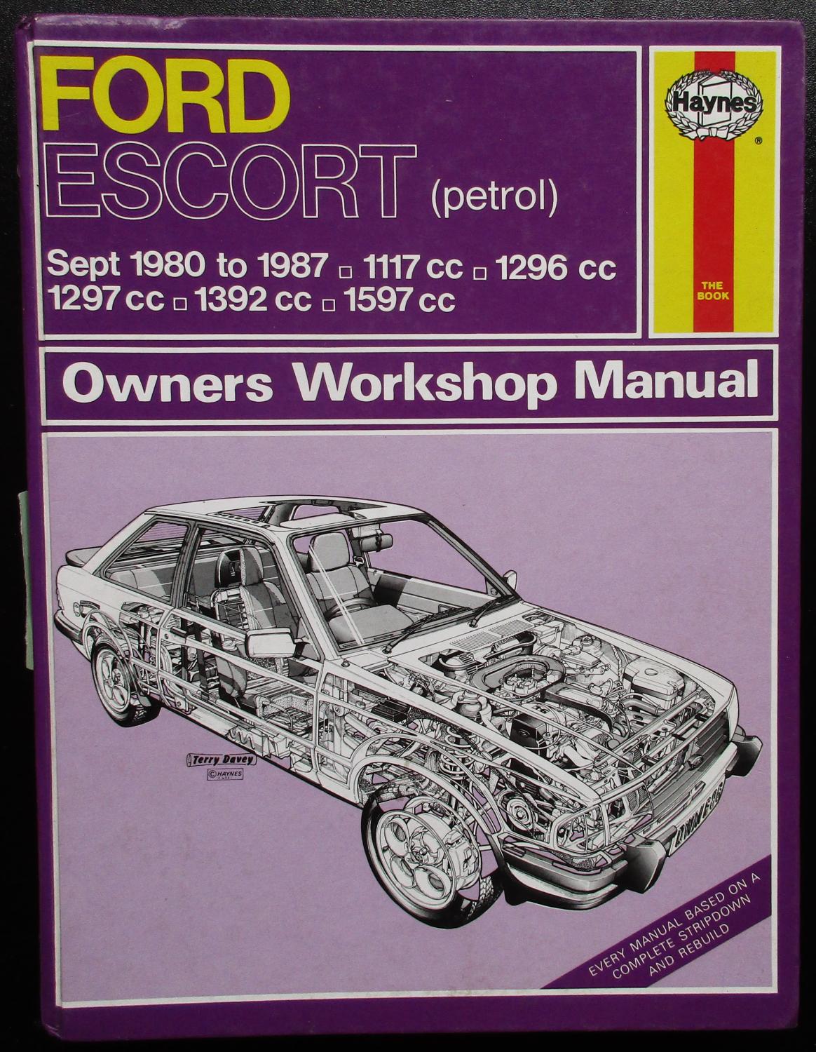 Ford Escort (petrol) 1980-87 1117cc, 1297cc, 1392cc & 1597cc (Owners workshop manual / Haynes) - Mead, John S