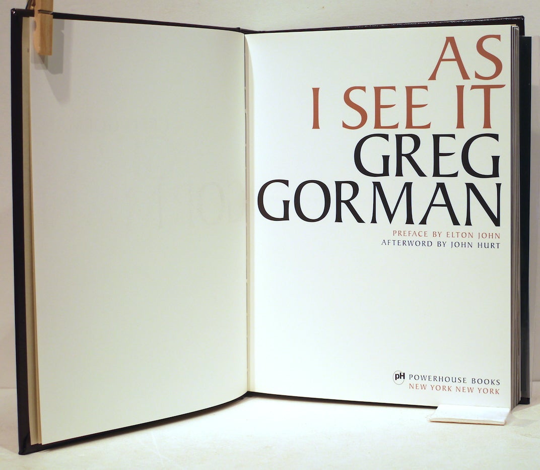 AS I SEE IT by Greg Gorman (2004-06-01): Greg Gorman: Amazon