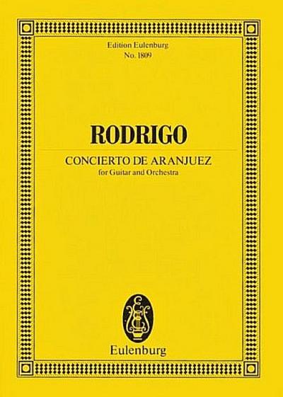 Concierto de Aranjuez : Gitarre und Orchester. - Joaquín Rodrigo