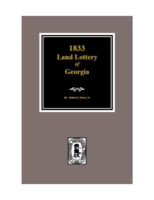 1833 Land Lottery of Georgia - Robert S. Davis