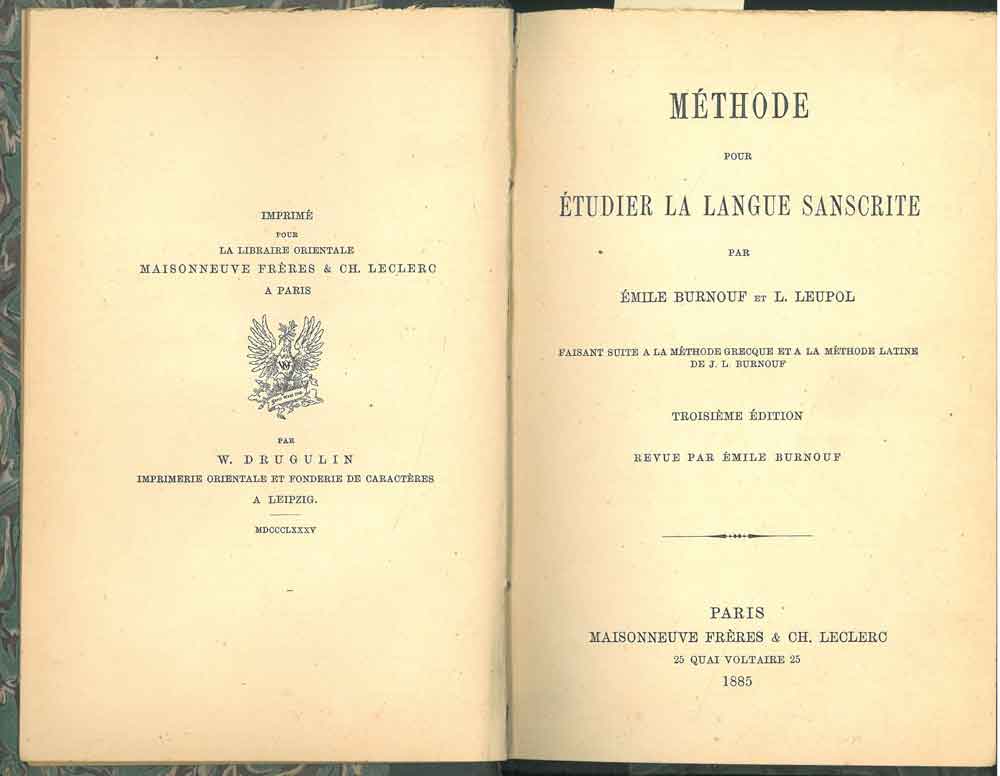 Abebooks Méthode pour étudier la langue sanscrite. Troisième édition revue