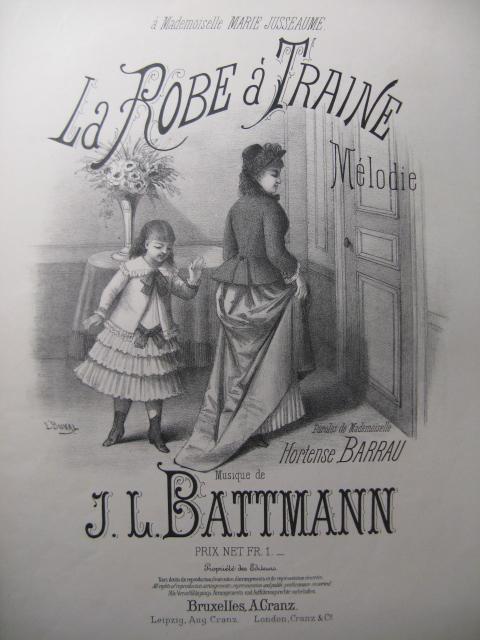 Battmann J L La Robe A Traine Chant Piano Ca1885 Von Battmann J L La Robe A Traine Chant Piano Ca1885 Noten Partitions Anciennes