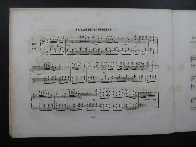 WOLFRAMM CARON Gustave La Tour de Nesle Quadrille Piano XIXe partition sheet mus 