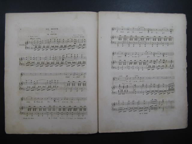 PROCH H. Les Larmes du Coeur et Le Desir Chant Piano ca1840 PROCH H. Les Larmes du Coeur et Le Desir Chant Piano ca1840 [ ]