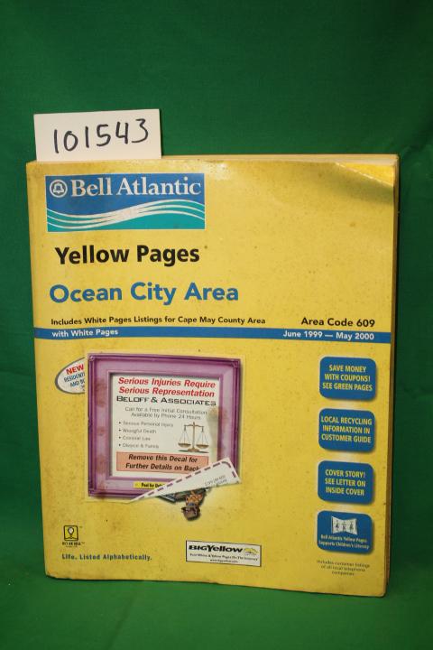 Bone marrow Honesty Lyrical Ocean City Area Yellow Pages June 1999 - May 2000 Area Code 609 (With White  Pages) Telephone Directory by Bell Atlantic: Fair. PAPERBACK YELLOW (1999)  | Princeton Antiques Bookshop