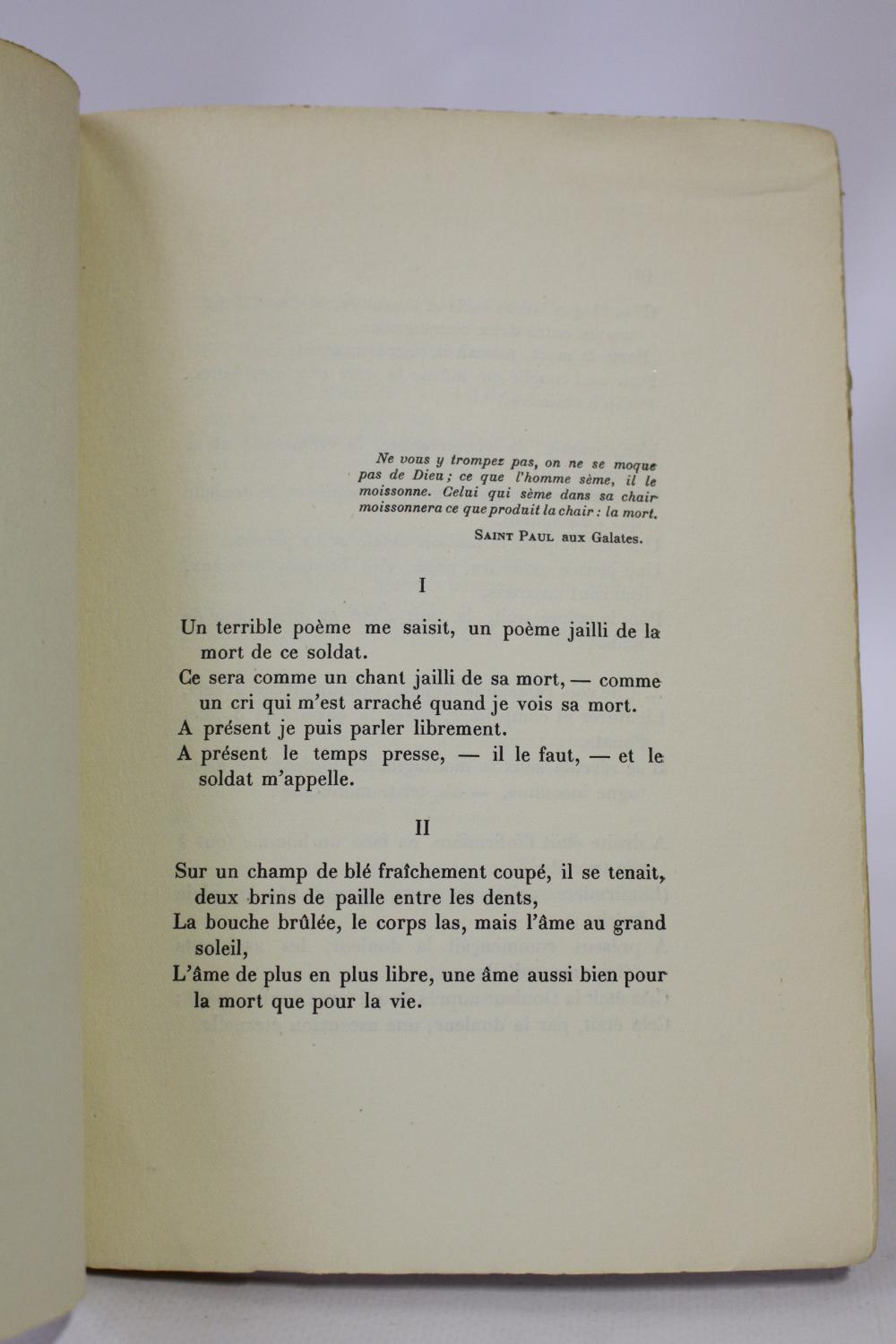 Poème contre le grand crime 1916 by JOUVE Pierre-Jean: couverture ...