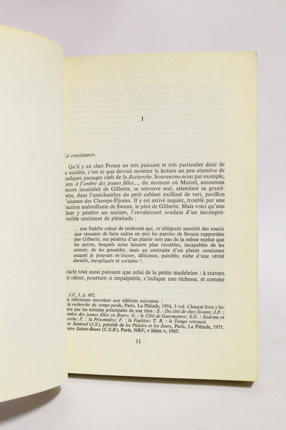 Proust et le monde sensible by RICHARD Jean-Pierre: couverture souple ...