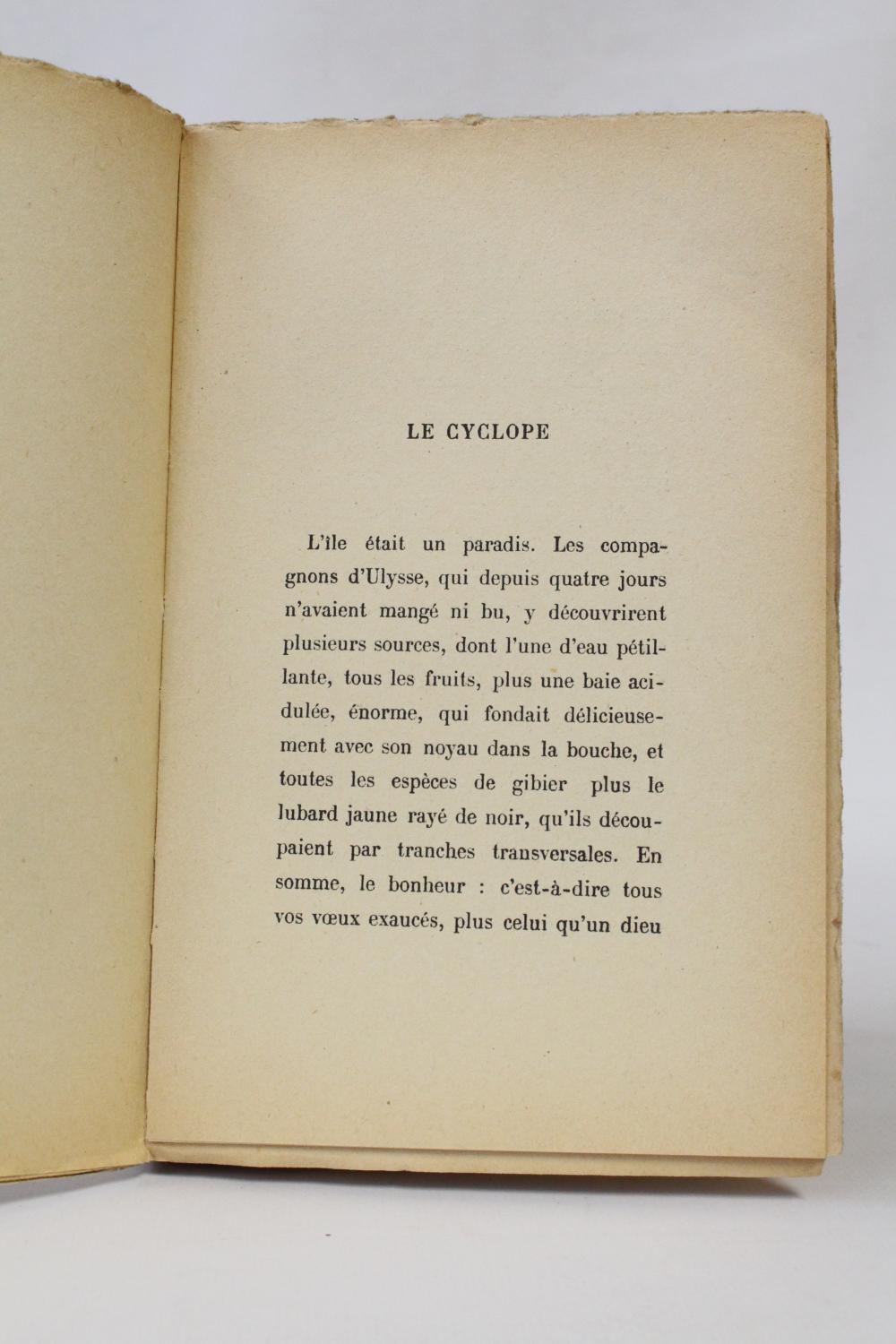 Elpénor by GIRAUDOUX Jean: couverture souple (1926) Signed by Author(s ...