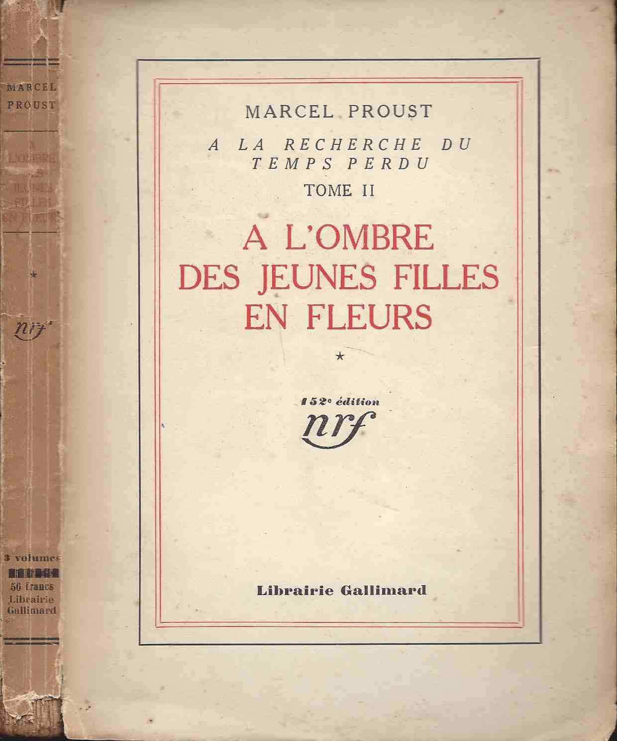 A l'ombre des jeunes filles en fleurs - Volume 1 - PROUST Marcel