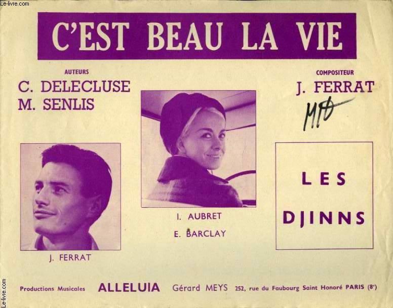 C'EST BEAU LA VIE de FERRAT JEAN: Partitura | Le-Livre