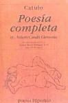 Poesía completa. (C. Valerii Catulli Carmina) - CATULO