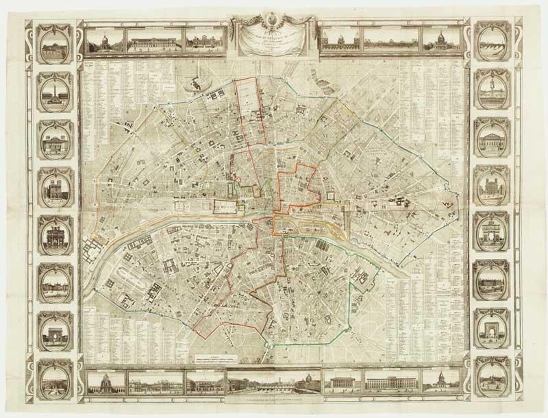 Plan De La Ville Et Faubourgs De Paris Avec Ses Monuments Divise Par Quartiers Et Arrondissments 1815 By Bonnisel J 1815 Map Altea Antique Maps Plan De La Ville Et Faubourgs De Paris Avec Ses Monuments Divise Par Quartiers Et Arrondissments 1815 By Bonnisel J 1815 Map Altea Antique Maps