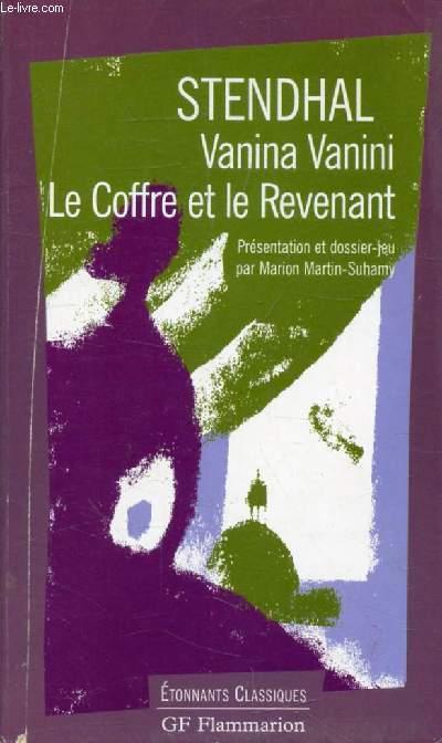 VANINA VANINI, LE COFFRE ET LE REVENANT - STENDHAL