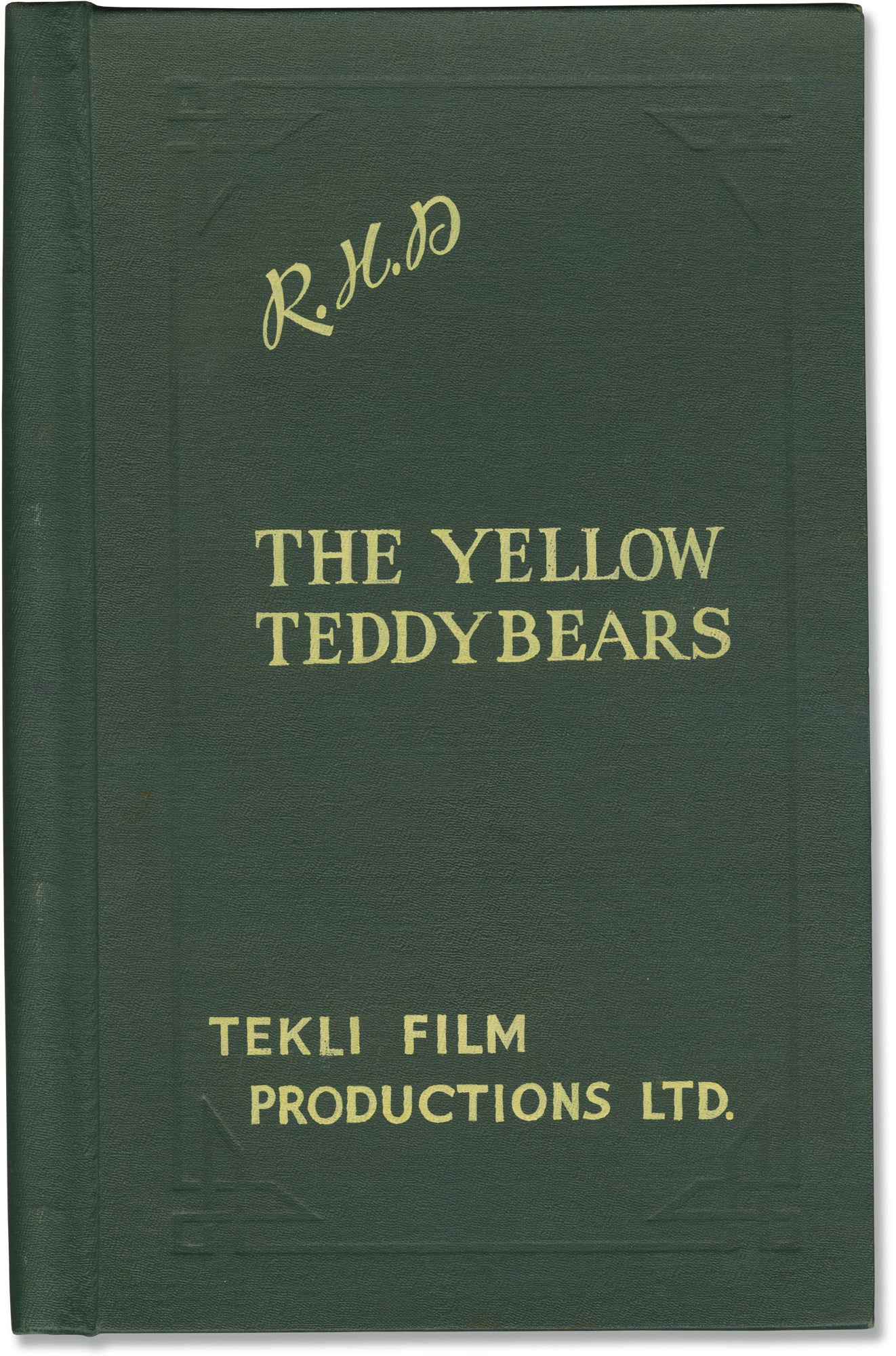 Gutter Girls [The Yellow Teddybears] [The Yellow Golliwog] (Original screenplay for the 1963 film, director Robert Hartford-Davis' working copy) Robe