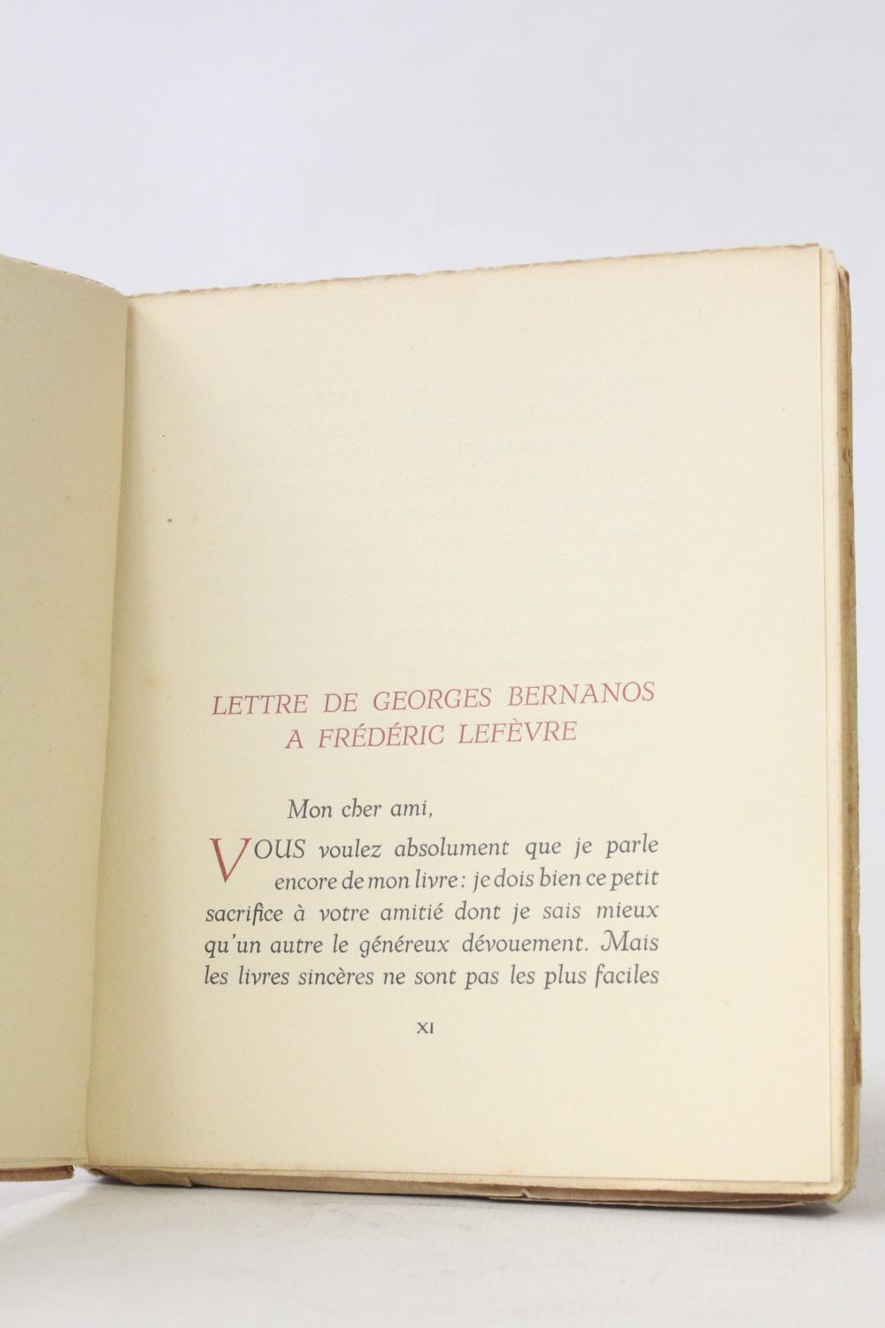 Georges Bernanos by LEFEVRE Frédéric TEXCIER Jean: couverture souple ...