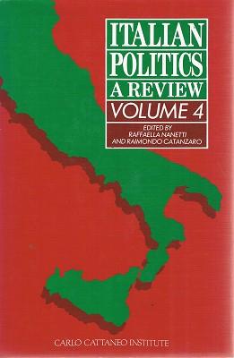 Italian Politics: v.4: A Review: Vol 4 - Non Stated